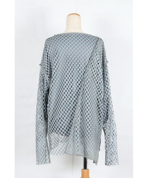 AULA AILA（アウラアイラ）の「メッシュレイヤードトップス（Tシャツ/カットソー・レディース・ブラック/グレー/オレンジ/アイボリー・0）」の18枚目の写真