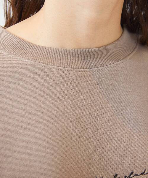 SHOO・LA・RUE（シューラルー）の「◆裏起毛ロゴプルオーバー（スウェット・レディース・チャコールグレー/ナチュラル/ブルー/ブラック系/ブラウン系その他2/ピンク系1・00）」の7枚目の写真