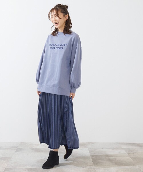 SHOO・LA・RUE（シューラルー）の「◆裏起毛ロゴプルオーバー（スウェット・レディース・チャコールグレー/ナチュラル/ブルー/ブラック系/ブラウン系その他2/ピンク系1・00）」の20枚目の写真