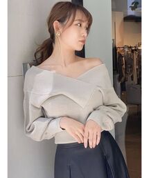 dazzlin | Vリブネックニットトップス(ニット/セーター)