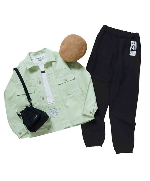 X-girl（エックスガール）の「MILLS LOGO BUCKET SHOULDER BAG（ショルダーバッグ・レディース・ブラック・ONE SIZE）」の11枚目の写真