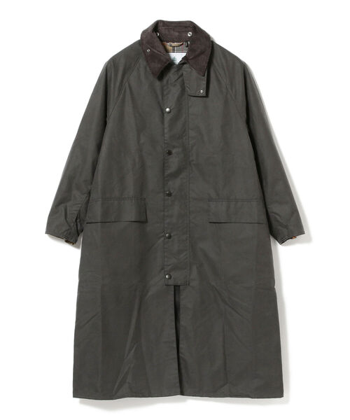 Barbour（バブアー）の「Barbour / BURGHLEY OS オイルドコットン ロングコート（その他アウター・メンズ・グレー/ブラック/オリーブ・36/38/40）」の4枚目の写真