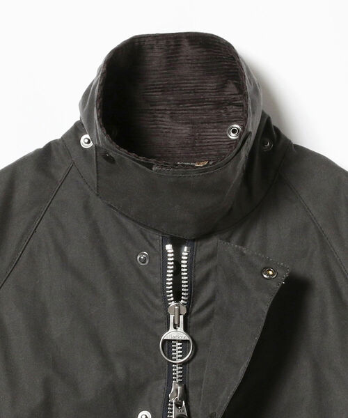 Barbour（バブアー）の「Barbour / BURGHLEY OS オイルドコットン ロングコート（その他アウター・メンズ・グレー/ブラック/オリーブ・36/38/40）」の5枚目の写真