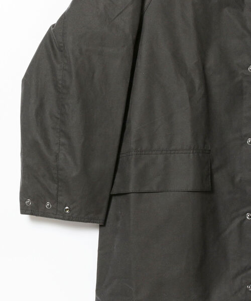 Barbour（バブアー）の「Barbour / BURGHLEY OS オイルドコットン ロングコート（その他アウター・メンズ・グレー/ブラック/オリーブ・36/38/40）」の6枚目の写真