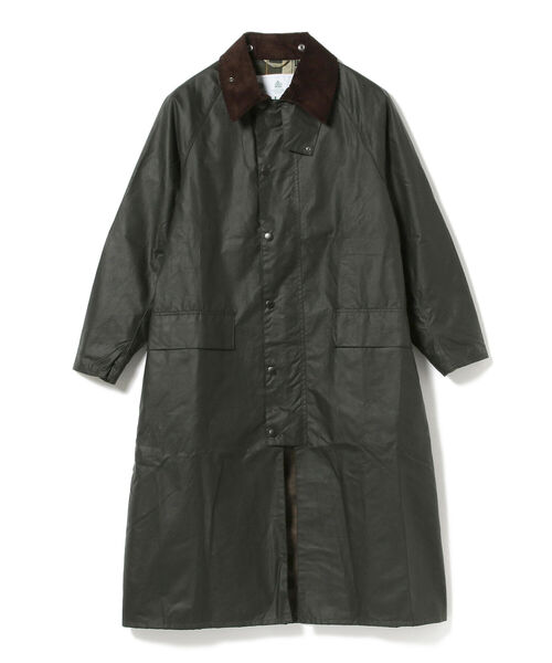 Barbour（バブアー）の「Barbour / BURGHLEY OS オイルドコットン ロングコート（その他アウター・メンズ・グレー/ブラック/オリーブ・36/38/40）」の14枚目の写真