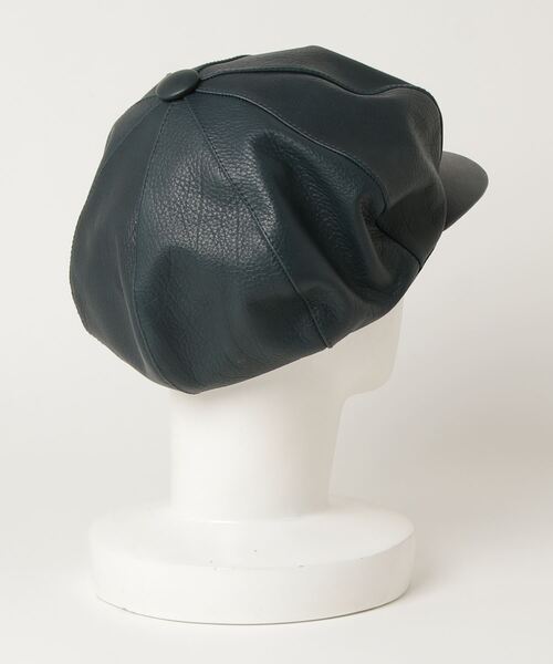 Retter（レッター）の「ヌメシュリンクキャス / Shrink Leather Cas（キャスケット・メンズ・グリーン・MEDIUM/LARGE）」の8枚目の写真