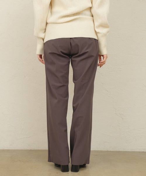 ONEME（ワンム）の「【 ONEME 】 ピンタックニットパンツ（その他パンツ・レディース・チャコールグレー/グレイッシュベージュ・FREE）」の9枚目の写真