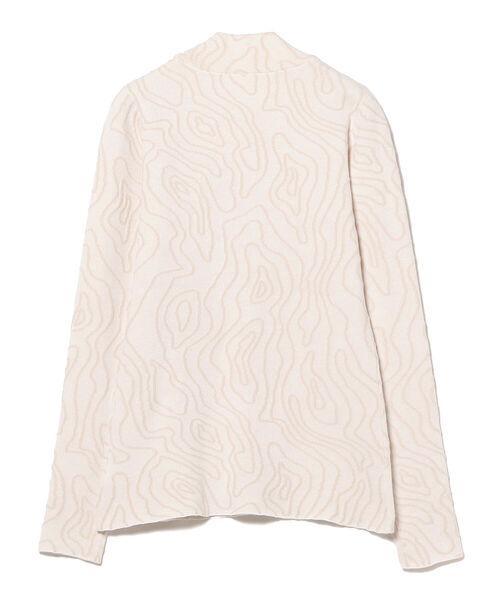 Ray BEAMS（レイビームス）の「Ray BEAMS / ライン ジャカード ハイネック ニット（ニット/セーター・レディース・ホワイト/ベージュ・ONE SIZE）」の12枚目の写真