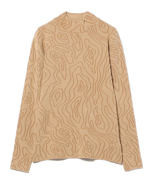 Ray BEAMS（レイビームス）の「Ray BEAMS / ライン ジャカード ハイネック ニット（ニット/セーター・レディース・ホワイト/ベージュ・ONE SIZE）」の13枚目の写真