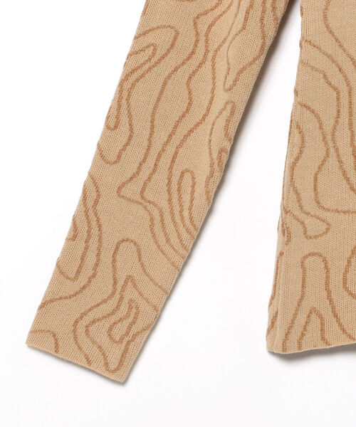 Ray BEAMS（レイビームス）の「Ray BEAMS / ライン ジャカード ハイネック ニット（ニット/セーター・レディース・ホワイト/ベージュ・ONE SIZE）」の15枚目の写真