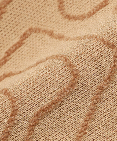 Ray BEAMS（レイビームス）の「Ray BEAMS / ライン ジャカード ハイネック ニット（ニット/セーター・レディース・ホワイト/ベージュ・ONE SIZE）」の16枚目の写真