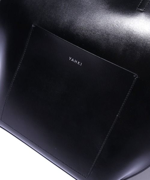 YAHKI（ヤーキ）の「YAHKI/ヤーキ SOFT W FACE レザートートバッグ A4 リバーシブル（トートバッグ・メンズ・ライトベージュ/ブラック・FREE）」の5枚目の写真