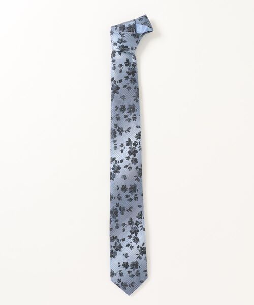 renoma(レノマ)の「*レノマ オム/renoma HOMMEシルク パネル柄 ナロータイ 7.0cm幅(ネクタイ・メンズ・ライトグレー/サックスブルー/ピンク/グレー系その他2・FREE)」の3枚目の写真
