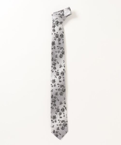 renoma(レノマ)の「*レノマ オム/renoma HOMMEシルク パネル柄 ナロータイ 7.0cm幅(ネクタイ・メンズ・ライトグレー/サックスブルー/ピンク/グレー系その他2・FREE)」の2枚目の写真