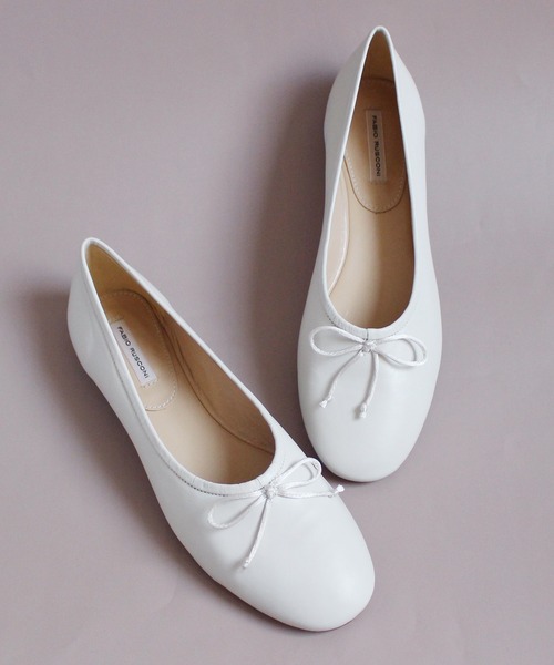 FABIO RUSCONI(ファビオルスコーニ)の「FABIO RUSCONI / TALIA / フラットバレエシューズ(パンプス・レディース・ライトブルー/オレンジ/タン/ブラック/アイボリー/ブラウン・40/38/39/36/37/39.5/36.5/37.5/38.5/35.5/35)」の2枚目の写真