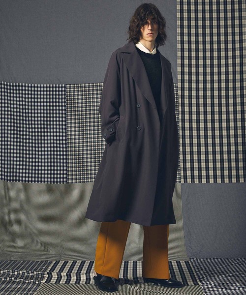 MAISON SPECIAL（メゾンスペシャル）の「《ユニセックスアイテム》シルキーリライムプライムオーバーシャツコート 【MAISON SPECIAL/メゾンスペシャル】（シャツ/ブラウス・メンズ・パープル/オフホワイト/ブルー/イエロー/グリーン/ブラック・1/2/0）」の20枚目の写真