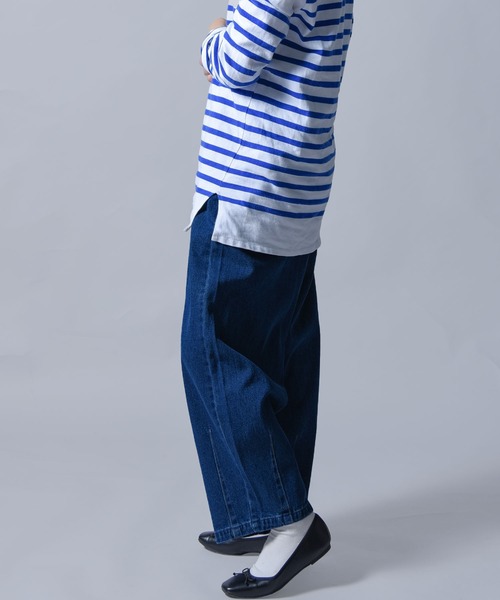 folka（フォルカ）の「【folka（フォルカ）】2022 S/S デニムサーカスパンツ（デニムパンツ・レディース・ワンウォッシュ/ブルー・M/L）」の4枚目の写真