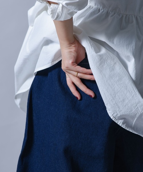 folka（フォルカ）の「【folka（フォルカ）】2022 S/S デニムサーカスパンツ（デニムパンツ・レディース・ワンウォッシュ/ブルー・M/L）」の10枚目の写真