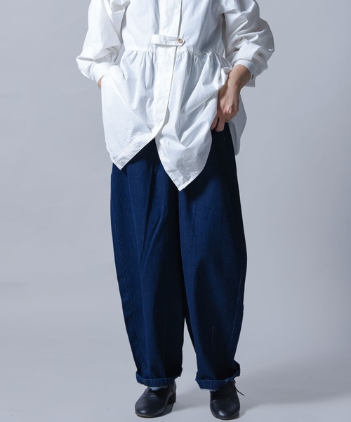 folka（フォルカ）の「【folka（フォルカ）】2022 S/S デニムサーカスパンツ（デニムパンツ・レディース・ワンウォッシュ/ブルー・M/L）」の14枚目の写真