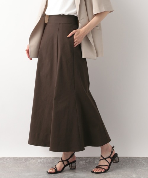 GLOBAL WORK（グローバルワーク）の「スゴラクマーメイドスカート/262026（スカート・レディース・ブルー系その他7/オフホワイト/ブラック/ダークグレー/ブラウン・LARGE/MEDIUM）」の4枚目の写真