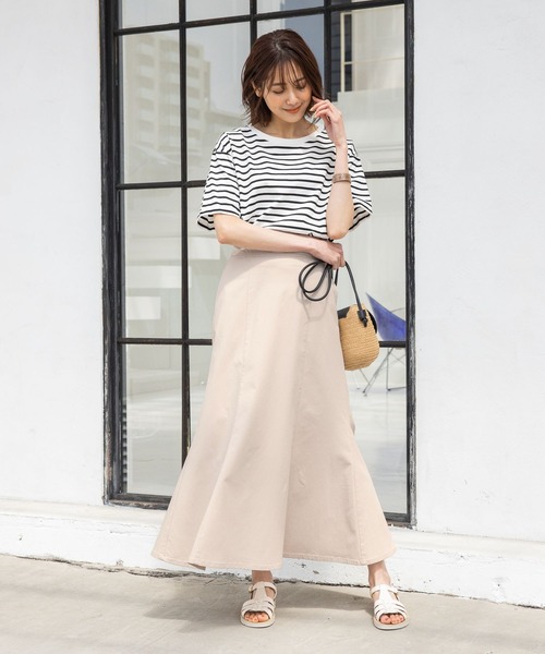 GLOBAL WORK（グローバルワーク）の「スゴラクマーメイドスカート/262026（スカート・レディース・ブルー系その他7/オフホワイト/ブラック/ダークグレー/ブラウン・LARGE/MEDIUM）」の7枚目の写真