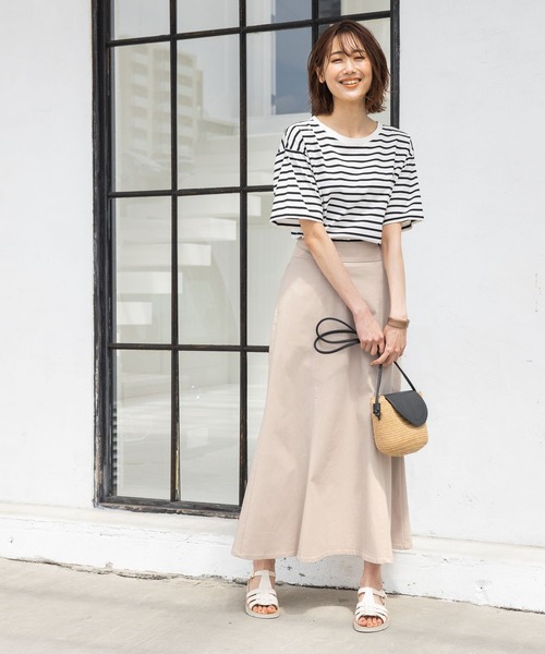 GLOBAL WORK（グローバルワーク）の「スゴラクマーメイドスカート/262026（スカート・レディース・ブルー系その他7/オフホワイト/ブラック/ダークグレー/ブラウン・LARGE/MEDIUM）」の9枚目の写真