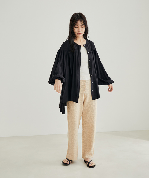 SALON adam et rope'（サロン アダム エ ロペ）の「ニットジャカードパンツ（その他パンツ・レディース・ベージュ/カーキ・FREE）」の17枚目の写真