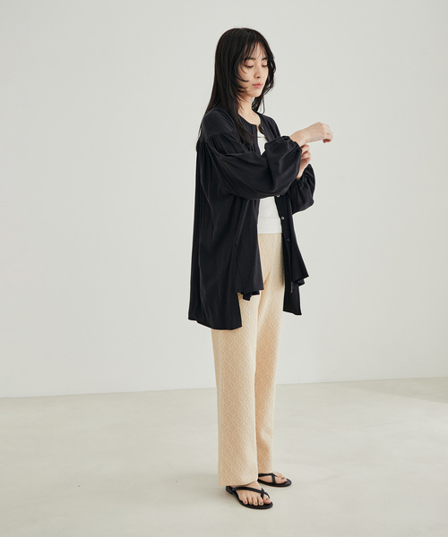 SALON adam et rope'（サロン アダム エ ロペ）の「ニットジャカードパンツ（その他パンツ・レディース・ベージュ/カーキ・FREE）」の18枚目の写真