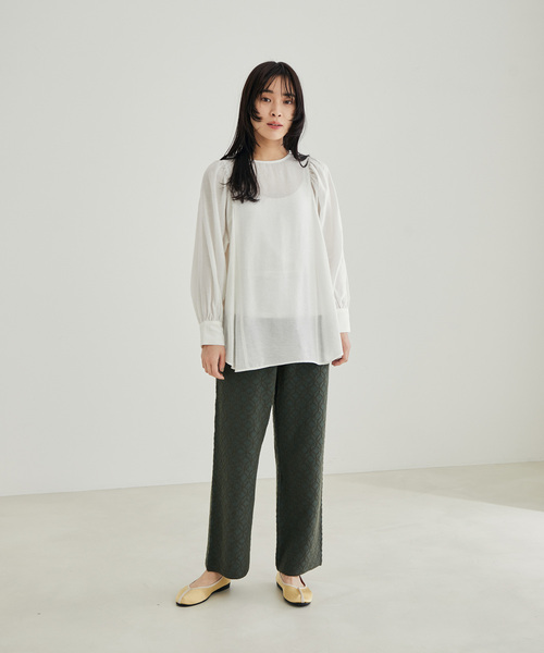 SALON adam et rope'（サロン アダム エ ロペ）の「ニットジャカードパンツ（その他パンツ・レディース・ベージュ/カーキ・FREE）」の19枚目の写真