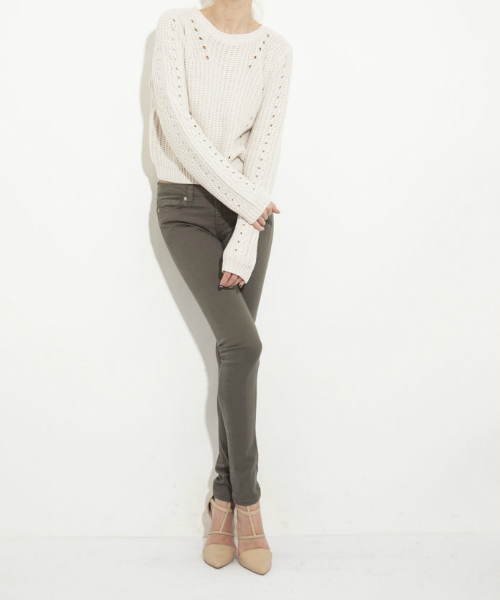 GYDA（ジェイダ）の「アイレットニット（ニット/セーター・レディース・オフホワイト/ブラック/その他/その他1・FREE）」の2枚目の写真