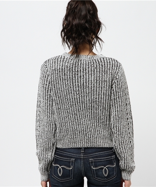 GYDA（ジェイダ）の「アイレットニット（ニット/セーター・レディース・オフホワイト/ブラック/その他/その他1・FREE）」の7枚目の写真