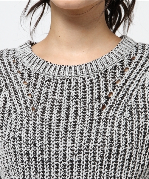 GYDA（ジェイダ）の「アイレットニット（ニット/セーター・レディース・オフホワイト/ブラック/その他/その他1・FREE）」の9枚目の写真