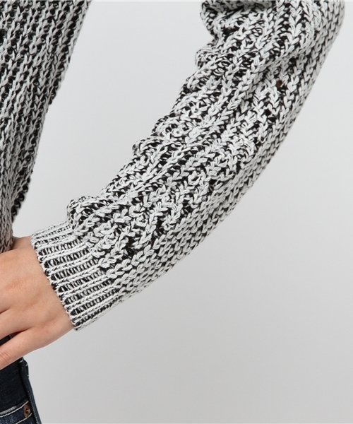 GYDA（ジェイダ）の「アイレットニット（ニット/セーター・レディース・オフホワイト/ブラック/その他/その他1・FREE）」の10枚目の写真