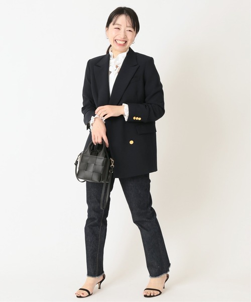 journal standard L'essage（ジャーナルスタンダードレサージュ）の「ヴィスポリオックスブレザージャケット◆（テーラードジャケット・レディース・ネイビー・FREE）」の3枚目の写真