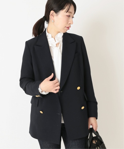 journal standard L'essage（ジャーナルスタンダードレサージュ）の「ヴィスポリオックスブレザージャケット◆（テーラードジャケット・レディース・ネイビー・FREE）」の7枚目の写真