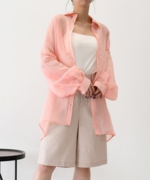 sango | シアーストライプビッグシャツ(シャツ/ブラウス)