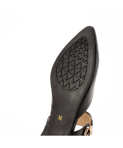 Realta（レアルタ）の「Realta(レアルタ)ゴールドモチーフポインテッドミュールサンダル（サンダル・レディース・ブラック/アイボリー/ブラウン・LL/M/L/S）」の21枚目の写真