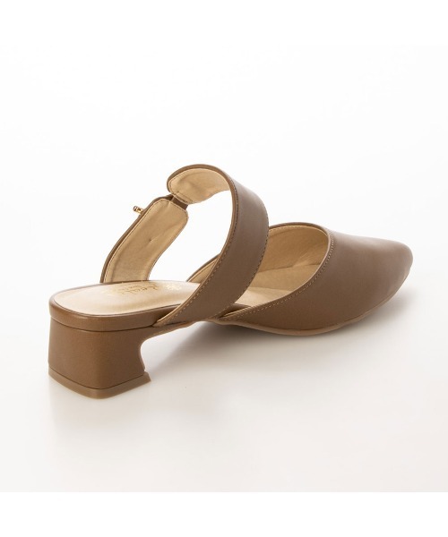 Realta（レアルタ）の「Realta(レアルタ)ゴールドモチーフポインテッドミュールサンダル（サンダル・レディース・ブラック/アイボリー/ブラウン・LL/M/L/S）」の19枚目の写真