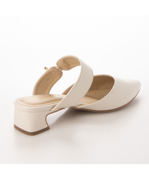 Realta（レアルタ）の「Realta(レアルタ)ゴールドモチーフポインテッドミュールサンダル（サンダル・レディース・ブラック/アイボリー/ブラウン・LL/M/L/S）」の20枚目の写真