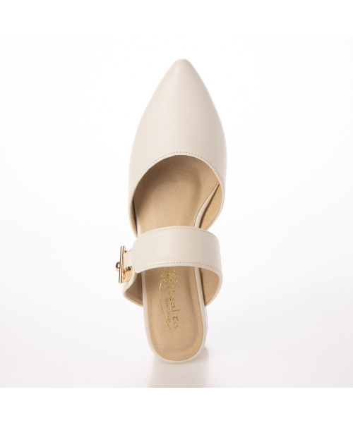 Realta（レアルタ）の「Realta(レアルタ)ゴールドモチーフポインテッドミュールサンダル（サンダル・レディース・ブラック/アイボリー/ブラウン・LL/M/L/S）」の17枚目の写真