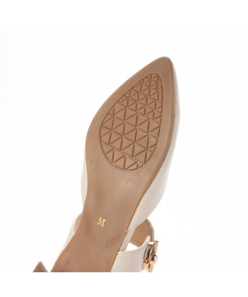 Realta（レアルタ）の「Realta(レアルタ)ゴールドモチーフポインテッドミュールサンダル（サンダル・レディース・ブラック/アイボリー/ブラウン・LL/M/L/S）」の22枚目の写真