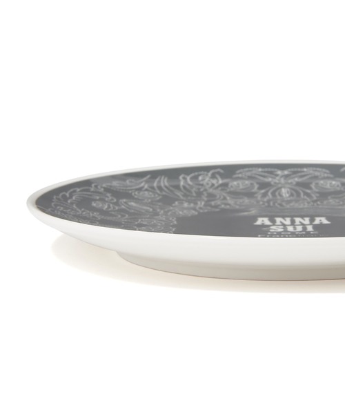 セール】ANNA SUI プレート M グレー×ホワイト（食器