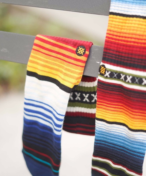 STANCE（スタンス）の「【STANCE/スタンス】CURREN ST CREW  メンズプリントソックス アシンメトリー（ソックス/靴下・メンズ・レッド・LARGE/SMALL）」の8枚目の写真