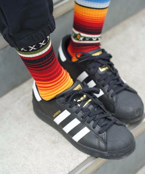 STANCE（スタンス）の「【STANCE/スタンス】CURREN ST CREW  メンズプリントソックス アシンメトリー（ソックス/靴下・メンズ・レッド・LARGE/SMALL）」の6枚目の写真