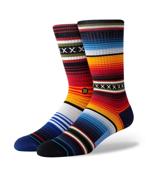 STANCE（スタンス）の「【STANCE/スタンス】CURREN ST CREW  メンズプリントソックス アシンメトリー（ソックス/靴下・メンズ・レッド・LARGE/SMALL）」の12枚目の写真