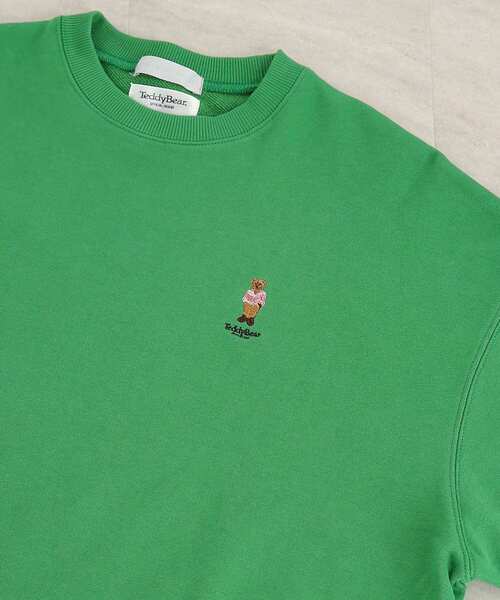 SENSE OF PLACE by URBAN RESEARCH（センスオブプレイスバイアーバンリサーチ）の「『別注』『ユニセックス』TeddyBear×SENSE OF PLACE テディベアスウェットシャツ（スウェット・メンズ・ブラック/ブルー/グリーン/ライトベージュ・MEDIUM/LARGE）」の4枚目の写真