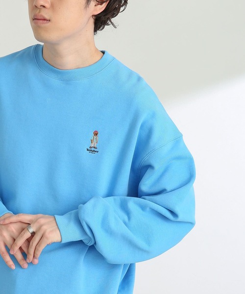 SENSE OF PLACE by URBAN RESEARCH（センスオブプレイスバイアーバンリサーチ）の「『別注』『ユニセックス』TeddyBear×SENSE OF PLACE テディベアスウェットシャツ（スウェット・メンズ・ブラック/ブルー/グリーン/ライトベージュ・MEDIUM/LARGE）」の5枚目の写真