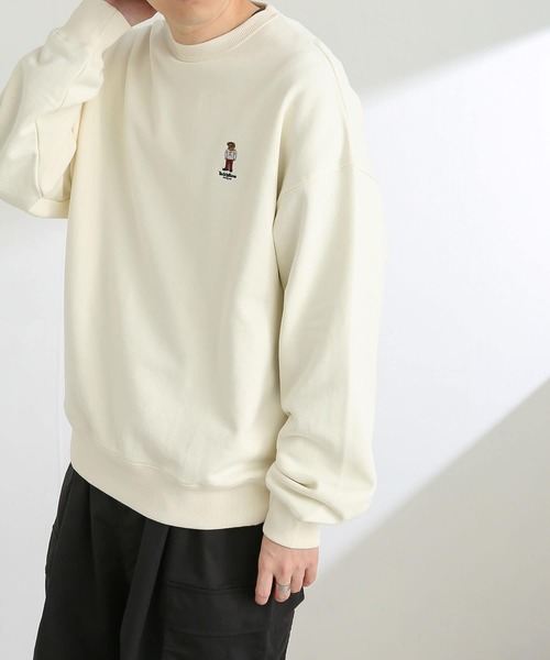 SENSE OF PLACE by URBAN RESEARCH（センスオブプレイスバイアーバンリサーチ）の「『別注』『ユニセックス』TeddyBear×SENSE OF PLACE テディベアスウェットシャツ（スウェット・メンズ・ブラック/ブルー/グリーン/ライトベージュ・MEDIUM/LARGE）」の16枚目の写真