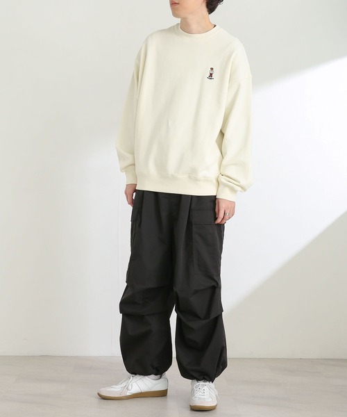 SENSE OF PLACE by URBAN RESEARCH（センスオブプレイスバイアーバンリサーチ）の「『別注』『ユニセックス』TeddyBear×SENSE OF PLACE テディベアスウェットシャツ（スウェット・メンズ・ブラック/ブルー/グリーン/ライトベージュ・MEDIUM/LARGE）」の12枚目の写真