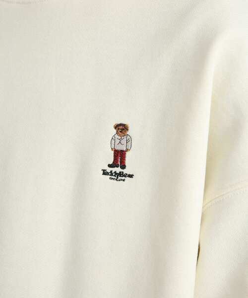 SENSE OF PLACE by URBAN RESEARCH（センスオブプレイスバイアーバンリサーチ）の「『別注』『ユニセックス』TeddyBear×SENSE OF PLACE テディベアスウェットシャツ（スウェット・メンズ・ブラック/ブルー/グリーン/ライトベージュ・MEDIUM/LARGE）」の8枚目の写真